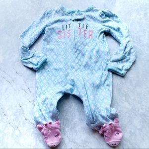Carter's Little Sister Girl's Baby Footie Newborn